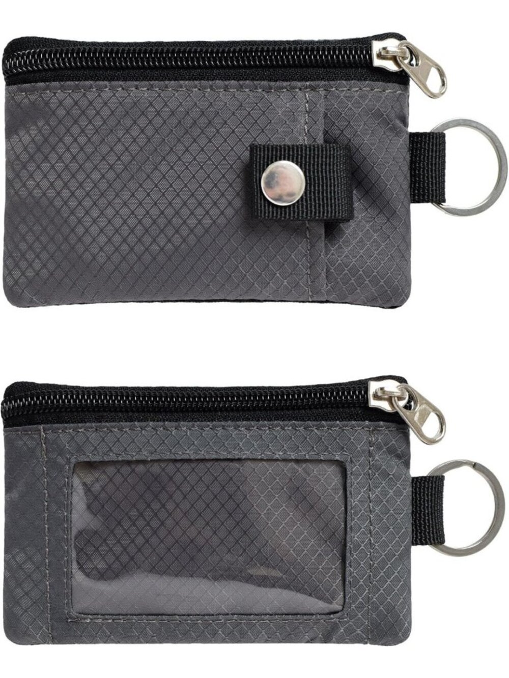 Minimalist RFID Blocking Wallet with ID Window & Lanyard - Water-Resistant